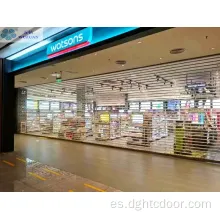 Clear PC Crystal Roll Up Door para comercial